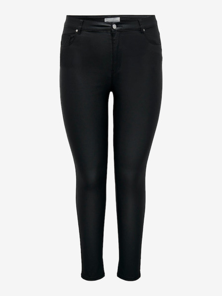 ONLY CARMAKOMA Schwarze Damen Leder Skinny Fit Jeans ONLY CARMAKOMA Anne