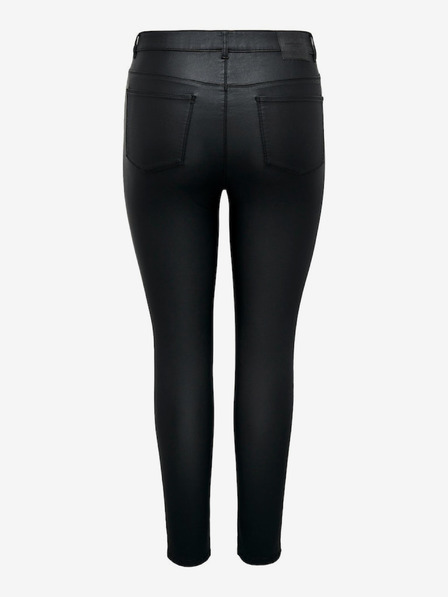 ONLY CARMAKOMA Schwarze Damen Leder Skinny Fit Jeans ONLY CARMAKOMA Anne