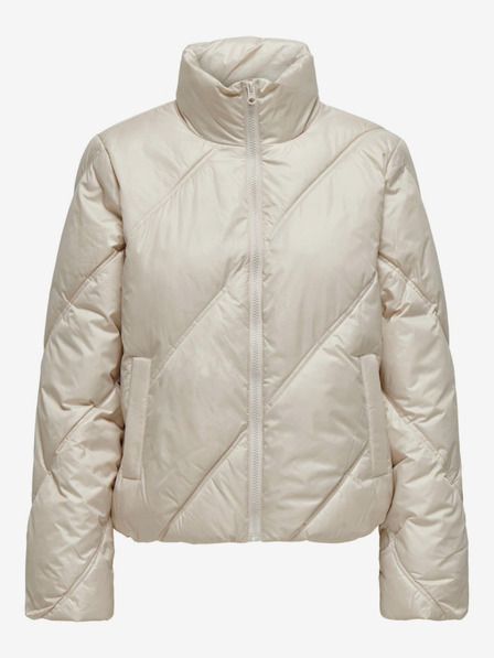 Jacqueline de Yong JDY Verona Cremefarbene Damen-Winter-Steppjacke