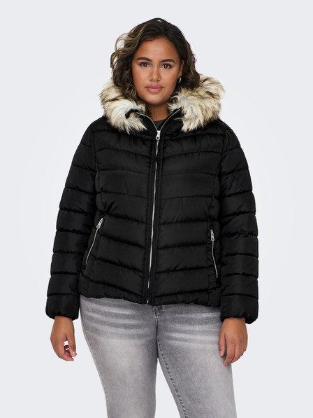 ONLY CARMAKOMA Schwarze Damen-Winter-Steppjacke ONLY CARMAKOMA New Ellan