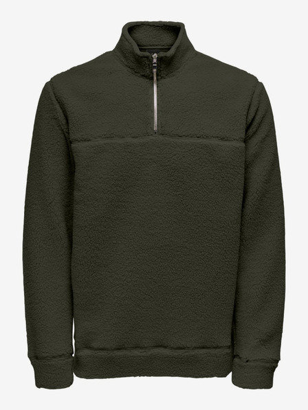 ONLY & SONS Dunkelgrünes Herren ONLY & SONS Remy Sweatshirt