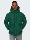 ONLY & SONS Dunkelgrüne Herren-Steppwinterjacke ONLY & SONS Carl