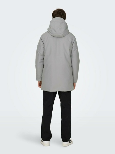 ONLY & SONS Grauer Herren-Winterparka ONLY & SONS Carl