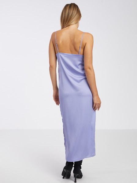 Vila Hellviolettes Satin-Midikleid VILA Ellette für Damen