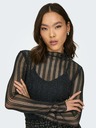 Jacqueline de Yong Schwarzes gestreiftes Damen-Shirt JDY Vivy