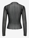 Jacqueline de Yong Schwarzes gestreiftes Damen-Shirt JDY Vivy