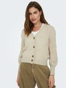 Jacqueline de Yong Cremefarbene Damen Strickjacke JDY Sigrid