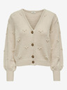 Jacqueline de Yong Cremefarbene Damen Strickjacke JDY Sigrid