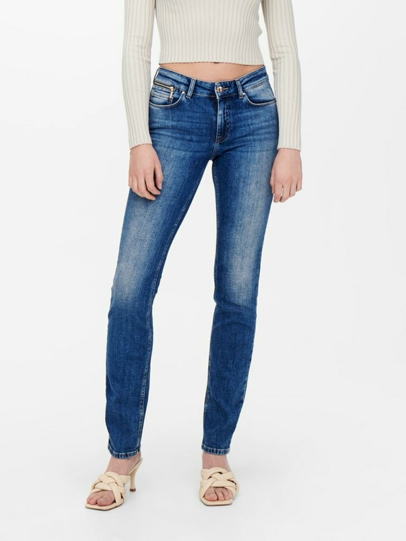 ONLY Blaue Slim Fit Jeans für Damen ONLY Eva