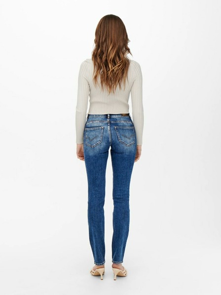 ONLY Blaue Slim Fit Jeans für Damen ONLY Eva
