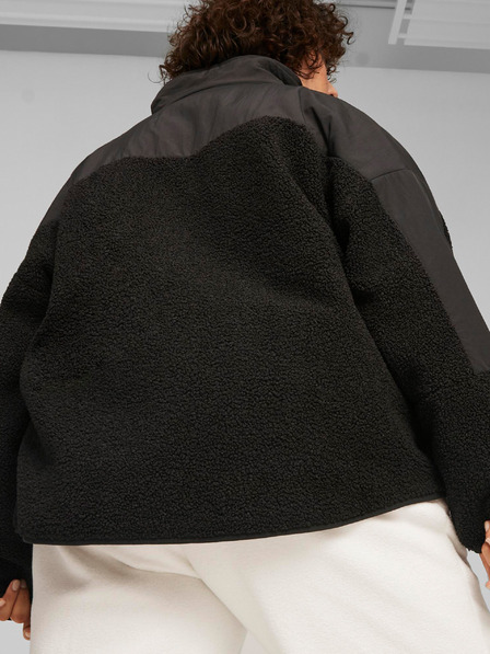Puma Schwarze Puma Classics Sherpa Jacke