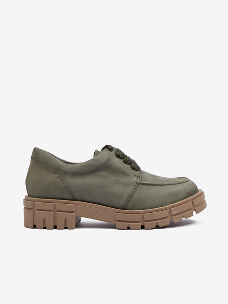 Caprice Grüne Wildleder Damen Plateaustiefel Caprice
