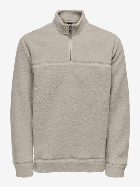ONLY & SONS Hellgraues Herren ONLY & SONS Remy Sweatshirt
