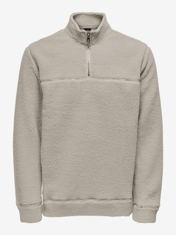 ONLY & SONS Hellgraues Herren ONLY & SONS Remy Sweatshirt