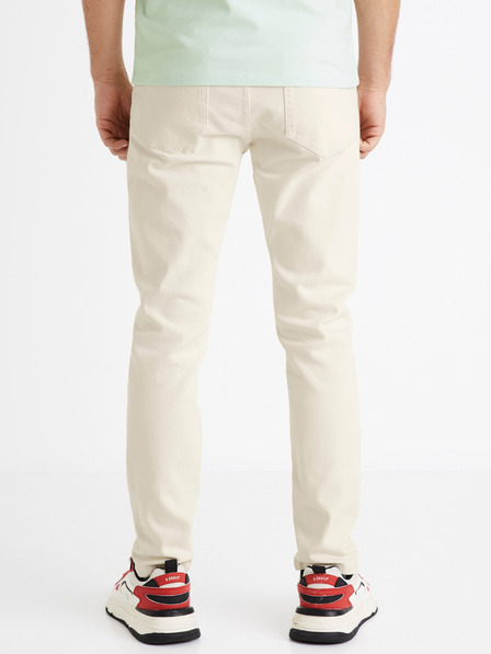 Celio Cremefarbene Slim Fit Jeans für Herren Celio C25 Dolasi