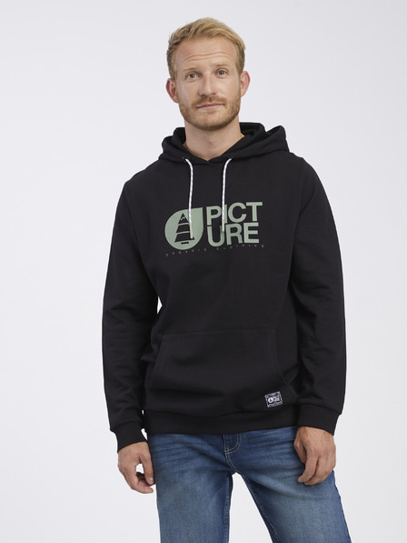 Picture Schwarzer Kapuzenpullover für Männer Bild