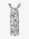 Jacqueline de Yong JDY Filippa blau-weiß geblümtes Midikleid