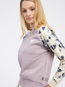 Picture Cremefarbene und lila gemusterte Damen-Kapuzenjacke Picture Blayr