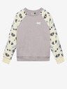 Picture Cremefarbene und lila gemusterte Damen-Kapuzenjacke Picture Blayr