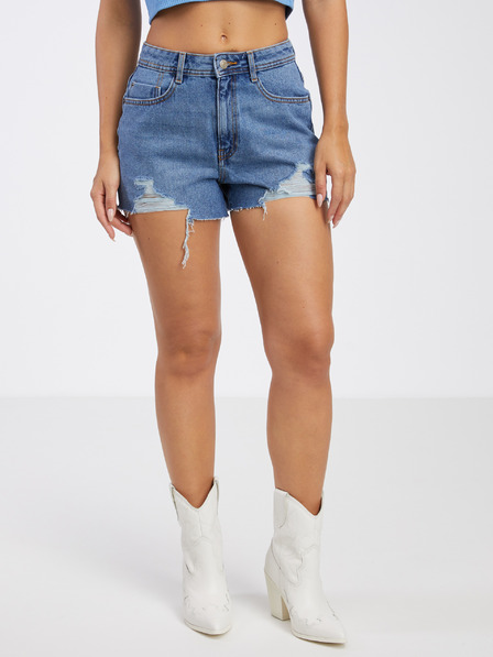 Noisy May Blaue Jeansshorts für Damen Noisy May Drew