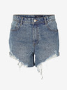 Noisy May Blaue Jeansshorts für Damen Noisy May Drew