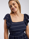 Vila Dunkelblau gestreiftes Damen-Midikleid VILA Rita