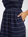 Vila Dunkelblau gestreiftes Damen-Midikleid VILA Rita