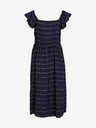 Vila Dunkelblau gestreiftes Damen-Midikleid VILA Rita