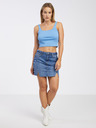 Pieces Blaues Damen-Basic-Tank-Top Pieces Nukisa
