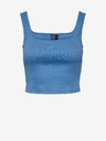 Pieces Blaues Damen-Basic-Tank-Top Pieces Nukisa