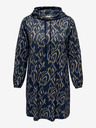 ONLY CARMAKOMA Dunkelblaues gemustertes Damenkleid ONLY CARMAKOMA Alba