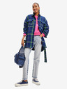 Desigual Desigual Paris Blau kariertes Hemd Jacke
