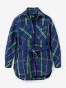 Desigual Desigual Paris Blau kariertes Hemd Jacke