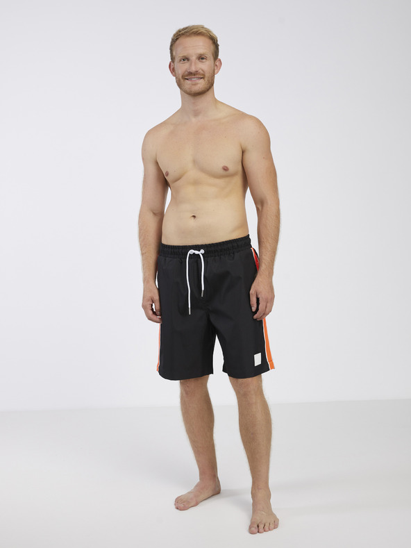 Diesel Diesel Herren Schwarz Flared Shorts