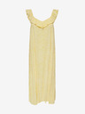 Jacqueline de Yong JDY Starr gelb gemustertes Midikleid mit Riemchen