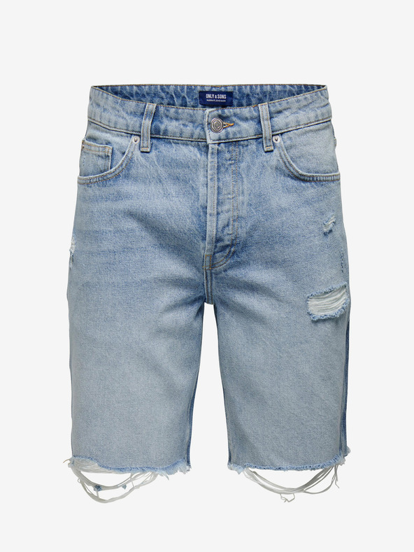 ONLY & SONS Hellblaue Herrenshorts aus Denim ONLY & SONS Edge