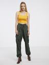 Pieces Orangefarbenes Damen-Basic-Tank-Top Pieces Nukisa