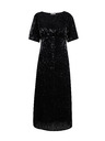 Orsay Schwarzes Damen Midikleid mit Pailletten ORSAY