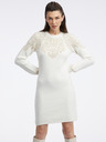 Orsay Cremefarbenes Damen-Pulloverkleid ORSAY