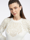 Orsay Cremefarbenes Damen-Pulloverkleid ORSAY