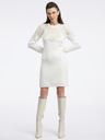 Orsay Cremefarbenes Damen-Pulloverkleid ORSAY