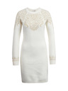 Orsay Cremefarbenes Damen-Pulloverkleid ORSAY
