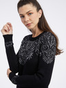 Orsay Schwarzes Damen-Pullover-Kleid ORSAY