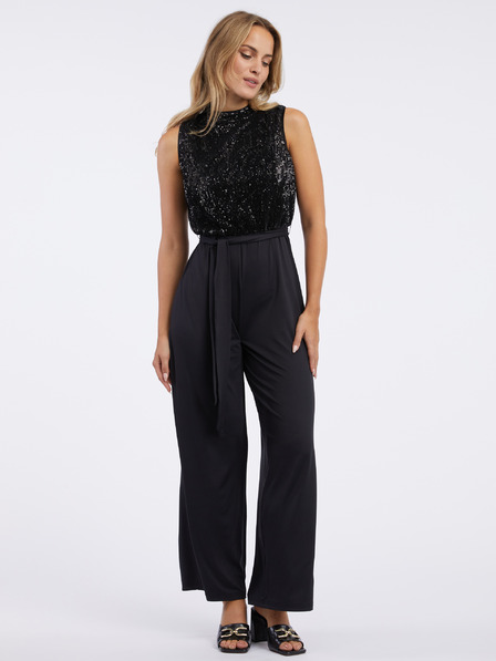 Orsay Schwarzer Damen Jumpsuit mit Pailletten ORSAY