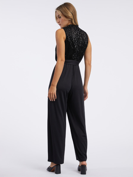 Orsay Schwarzer Damen Jumpsuit mit Pailletten ORSAY
