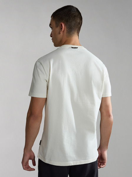 Napapijri Cremefarbenes NAPAPIJRI Iceberg T-Shirt für Herren