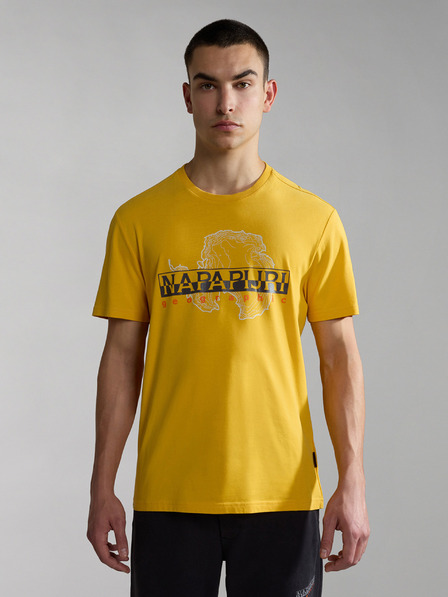 Napapijri Gelbes NAPAPIJRI Eisberg T-Shirt für Herren
