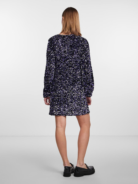 Pieces Schwarzes Damen Paillettenkleid Pieces Kam