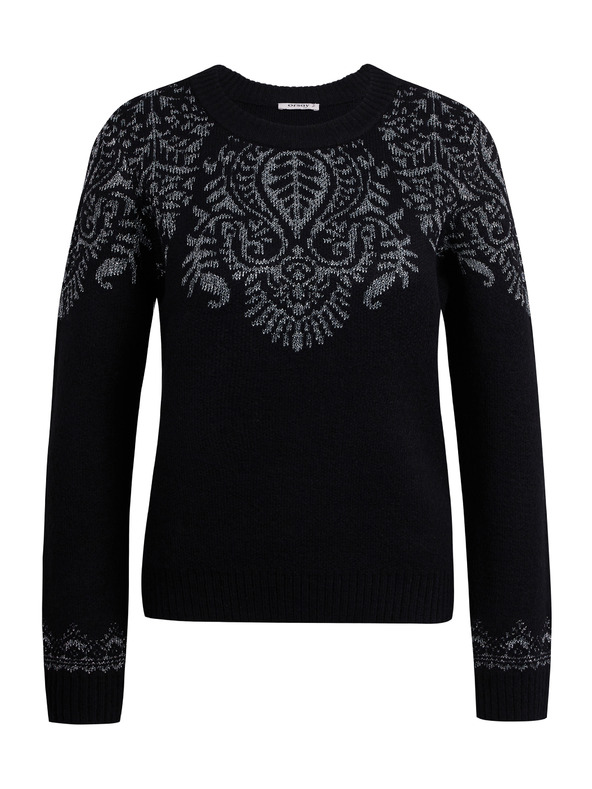 Orsay Schwarzer gemusterter Damenpullover ORSAY
