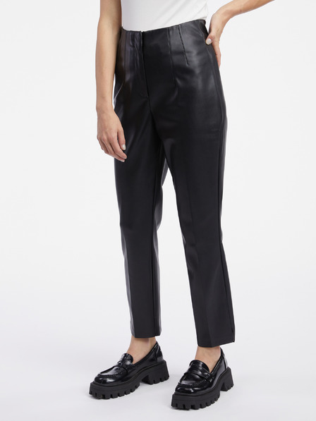 Orsay Schwarze Damen Lederhose ORSAY